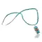Handmade Certified Authentic Navajo .925 Sterling Silver Natural Spiny Oyster and Turquoise Native American Necklace 390646882747