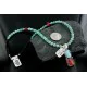 Handmade Certified Authentic Navajo .925 Sterling Silver Natural Spiny Oyster and Turquoise Native American Necklace 390661278065