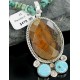 Handmade Certified Authentic Navajo .925 Sterling Silver Natural Spiny Oyster and Turquoise Native American Necklace 390665252559