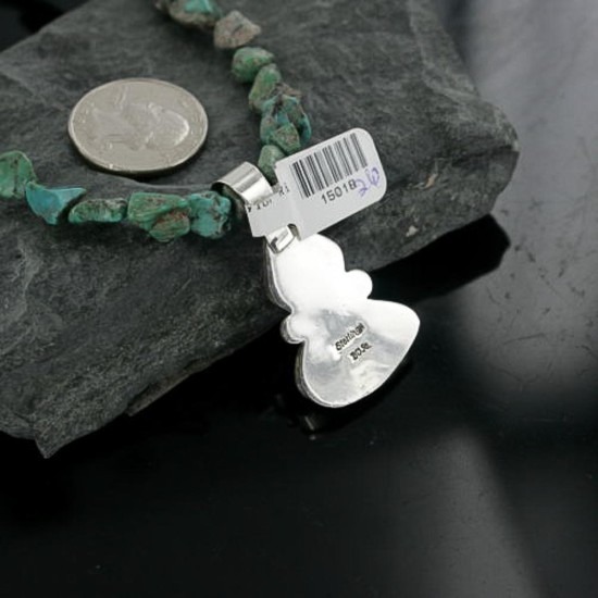 Handmade Certified Authentic Navajo .925 Sterling Silver Natural Spiny Oyster and Turquoise Native American Necklace 390668263284 Handmade Certified Authentic Navajo .925 Sterling Silver Natural Spiny Oyster and Turquoise Native American Necklace 390668263284