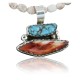 Handmade Certified Authentic Navajo .925 Sterling Silver Natural Spiny Oyster and Turquoise Native American Necklace 390714008792 Handmade Certified Authentic Navajo .925 Sterling Silver Natural Spiny Oyster and Turquoise Native American Necklace 390714008792