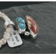 Handmade Certified Authentic Navajo .925 Sterling Silver Natural Spiny Oyster and Turquoise Native American Necklace 390714008792