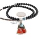 Handmade Certified Authentic Navajo .925 Sterling Silver Natural Spiny Oyster and Turquoise Native American Necklace 390765969251