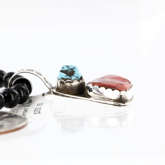 Handmade Certified Authentic Navajo .925 Sterling Silver Natural Spiny Oyster and Turquoise Native American Necklace 390765969251 Handmade Certified Authentic Navajo .925 Sterling Silver Natural Spiny Oyster and Turquoise Native American Necklace 390765969251