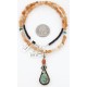 Handmade Certified Authentic Navajo .925 Sterling Silver Natural Spiny Oyster and Turquoise Native American Necklace 390803635325