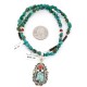 Handmade Certified Authentic Navajo .925 Sterling Silver Natural Spiny Oyster and Turquoise Native American Necklace & Pendant 390802208452