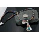 Navajo Handmade .925 Sterling Silver Turquoise and Spiny Oyster Necklace 15772-30-15975 Navajo Handmade .925 Sterling Silver Turquoise and Spiny Oyster Necklace 15772-30-15975