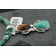 Handmade Certified Authentic Navajo .925 Sterling Silver Natural Tigers Eye and Turquoise Native American Necklace & Pendant 370840033805