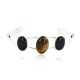 Handmade Certified Authentic Navajo .925 Sterling Silver Natural Tigers Eye Native American Bracelet 12820 Handmade Certified Authentic Navajo .925 Sterling Silver Natural Tigers Eye Native American Bracelet 12820