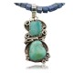 Handmade Certified Authentic Navajo .925 Sterling Silver Natural Turquoise and LAPIS Native American Necklace 370837324183