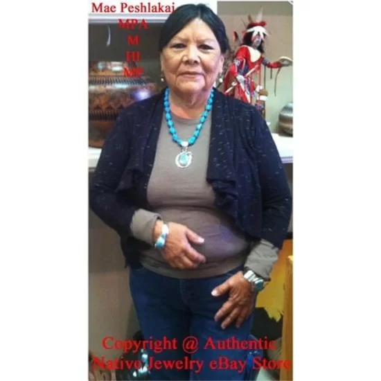 Handmade Certified Authentic Navajo .925 Sterling Silver Natural Turquoise and Spiny Oyster Native American Necklace 390605187244 Handmade Certified Authentic Navajo .925 Sterling Silver Natural Turquoise and Spiny Oyster Native American Necklace 390605187244