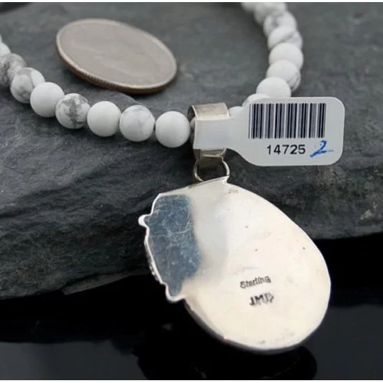 Handmade Certified Authentic Navajo .925 Sterling Silver Natural Turquoise and Spiny Oyster Native American Necklace 390605187244 Handmade Certified Authentic Navajo .925 Sterling Silver Natural Turquoise and Spiny Oyster Native American Necklace 390605187244