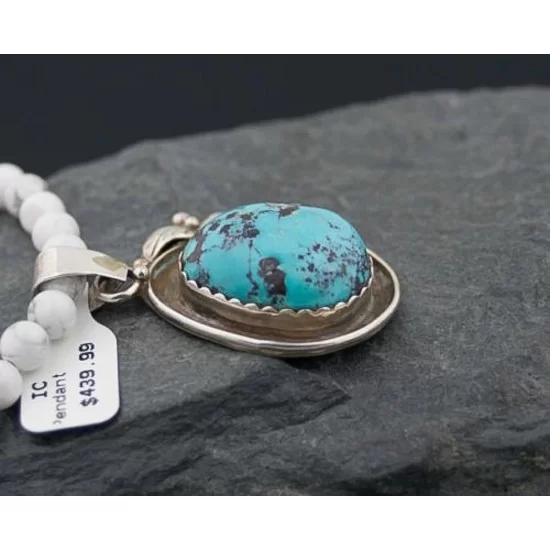 Handmade Certified Authentic Navajo .925 Sterling Silver Natural Turquoise and Spiny Oyster Native American Necklace 390605187244 Handmade Certified Authentic Navajo .925 Sterling Silver Natural Turquoise and Spiny Oyster Native American Necklace 390605187244