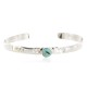 Handmade Certified Authentic Navajo .925 Sterling Silver Natural Turquoise Baby Native American Bracelet 13012-2 Handmade Certified Authentic Navajo .925 Sterling Silver Natural Turquoise Baby Native American Bracelet 13012-2