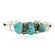 Handmade Certified Authentic Navajo .925 Sterling Silver Natural Turquoise Native American Bracelet 12754-4 Handmade Certified Authentic Navajo .925 Sterling Silver Natural Turquoise Native American Bracelet 12754-4