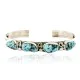 Handmade Certified Authentic Navajo .925 Sterling Silver Natural Turquoise Native American Bracelet 12755-1 Handmade Certified Authentic Navajo .925 Sterling Silver Natural Turquoise Native American Bracelet 12755-1