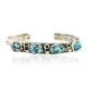 Handmade Certified Authentic Navajo .925 Sterling Silver Natural Turquoise Native American Bracelet 12755-2 Handmade Certified Authentic Navajo .925 Sterling Silver Natural Turquoise Native American Bracelet 12755-2