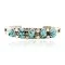 Handmade Certified Authentic Navajo .925 Sterling Silver Natural Turquoise Native American Bracelet 12755-4