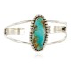 Handmade Certified Authentic Navajo .925 Sterling Silver Natural Turquoise Native American Bracelet 12757-2