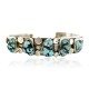 Handmade Certified Authentic Navajo .925 Sterling Silver Natural Turquoise Native American Bracelet 20 12755-6