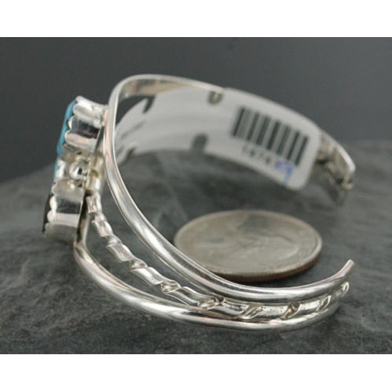 Handmade Certified Authentic Navajo .925 Sterling Silver Natural Turquoise Native American Bracelet 390714993953 Handmade Certified Authentic Navajo .925 Sterling Silver Natural Turquoise Native American Bracelet 390714993953
