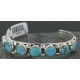 Handmade Certified Authentic Navajo .925 Sterling Silver Natural Turquoise Native American Cuff Bracelet 390674930037