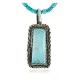 Handmade Certified Authentic Navajo .925 Sterling Silver Natural Turquoise Native American Necklace 15082