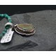 Handmade Certified Authentic Navajo .925 Sterling Silver Natural Turquoise Native American Necklace 370840033818