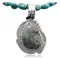 Handmade Certified Authentic Navajo .925 Sterling Silver Natural Turquoise Native American Necklace 370840033818
