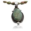 Handmade Certified Authentic Navajo .925 Sterling Silver Natural Turquoise Native American Necklace 370856064302