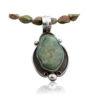 Handmade Certified Authentic Navajo .925 Sterling Silver Natural Turquoise Native American Necklace 370856064302 Handmade Certified Authentic Navajo .925 Sterling Silver Natural Turquoise Native American Necklace 370856064302