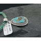 Handmade Certified Authentic Navajo .925 Sterling Silver Natural Turquoise Native American Necklace 370874130337