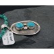 Handmade Certified Authentic Navajo .925 Sterling Silver Natural Turquoise Native American Necklace 370876467536