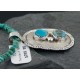 Handmade Certified Authentic Navajo .925 Sterling Silver Natural Turquoise Native American Necklace 370878903958