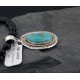 Handmade Certified Authentic Navajo .925 Sterling Silver Natural Turquoise Native American Necklace 370880526626