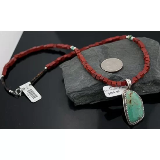 Handmade Certified Authentic Navajo .925 Sterling Silver Natural Turquoise Native American Necklace 370882510953 Handmade Certified Authentic Navajo .925 Sterling Silver Natural Turquoise Native American Necklace 370882510953