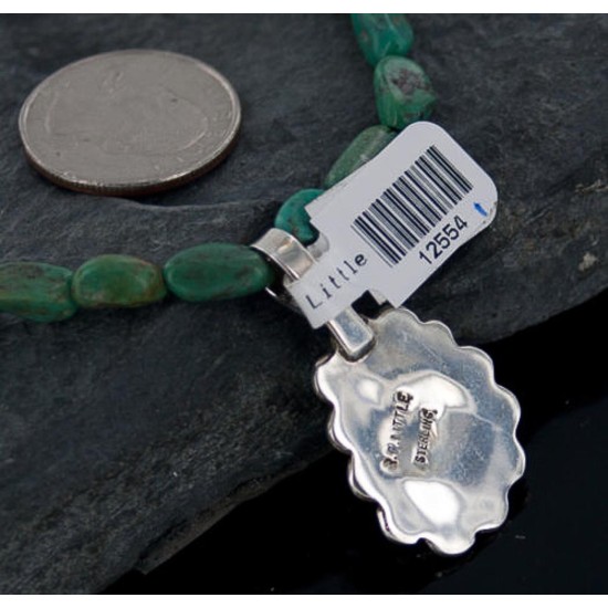 Handmade Certified Authentic Navajo .925 Sterling Silver Natural Turquoise Native American Necklace 370886463334 Handmade Certified Authentic Navajo .925 Sterling Silver Natural Turquoise Native American Necklace 370886463334