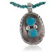 Handmade Certified Authentic Navajo .925 Sterling Silver Natural Turquoise Native American Necklace 370889381552