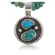 Handmade Certified Authentic Navajo .925 Sterling Silver Natural Turquoise Native American Necklace 370897275216