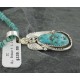 Handmade Certified Authentic Navajo .925 Sterling Silver Natural TURQUOISE Native American Necklace 370911832684