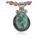 Handmade Certified Authentic Navajo .925 Sterling Silver Natural Turquoise Native American Necklace 370922412021