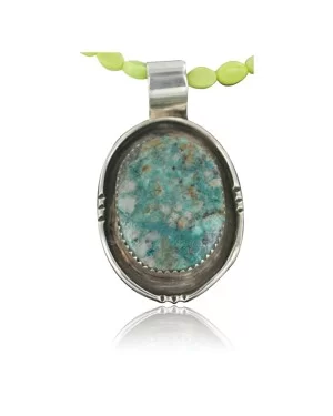 Handmade Certified Authentic Navajo .925 Sterling Silver Natural Turquoise Native American Necklace 370929937389 Handmade Certified Authentic Navajo .925 Sterling Silver Natural Turquoise Native American Necklace 370929937389