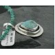Handmade Certified Authentic Navajo .925 Sterling Silver Natural Turquoise Native American Necklace 370949636317