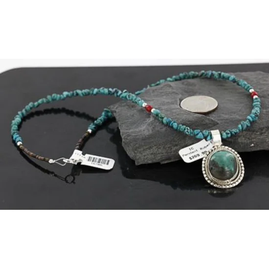 Handmade Certified Authentic Navajo .925 Sterling Silver Natural Turquoise Native American Necklace 370953998639 Handmade Certified Authentic Navajo .925 Sterling Silver Natural Turquoise Native American Necklace 370953998639