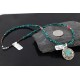 Handmade Certified Authentic Navajo .925 Sterling Silver Natural Turquoise Native American Necklace 370962005036