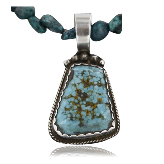 Handmade Certified Authentic Navajo .925 Sterling Silver Natural Turquoise Native American Necklace 370979991780 Handmade Certified Authentic Navajo .925 Sterling Silver Natural Turquoise Native American Necklace 370979991780