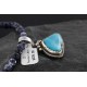 Handmade Certified Authentic Navajo .925 Sterling Silver Natural Turquoise Native American Necklace 370986910461