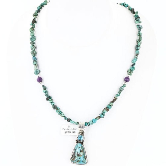 Handmade Certified Authentic Navajo .925 Sterling Silver Natural Turquoise Native American Necklace 370997962876 Handmade Certified Authentic Navajo .925 Sterling Silver Natural Turquoise Native American Necklace 370997962876