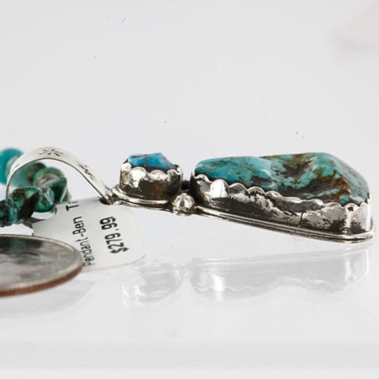 Handmade Certified Authentic Navajo .925 Sterling Silver Natural Turquoise Native American Necklace 370997962876 Handmade Certified Authentic Navajo .925 Sterling Silver Natural Turquoise Native American Necklace 370997962876