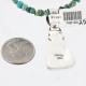 Handmade Certified Authentic Navajo .925 Sterling Silver Natural Turquoise Native American Necklace 370997962876